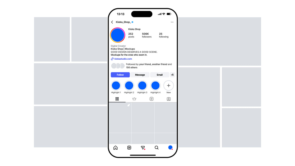 Instagram Frames Template - 16 Layouts