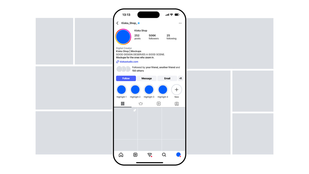Instagram Frames Template - 16 Layouts