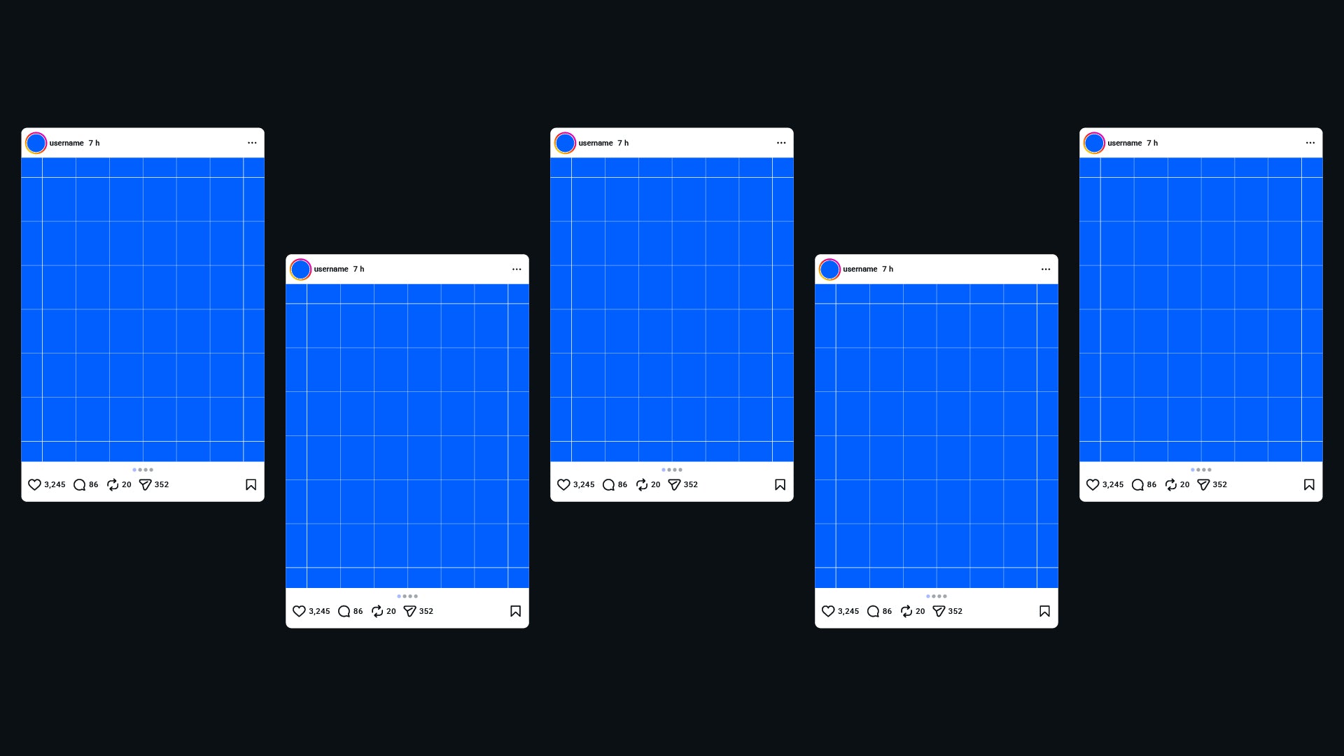 Instagram Frames Template - 16 Layouts