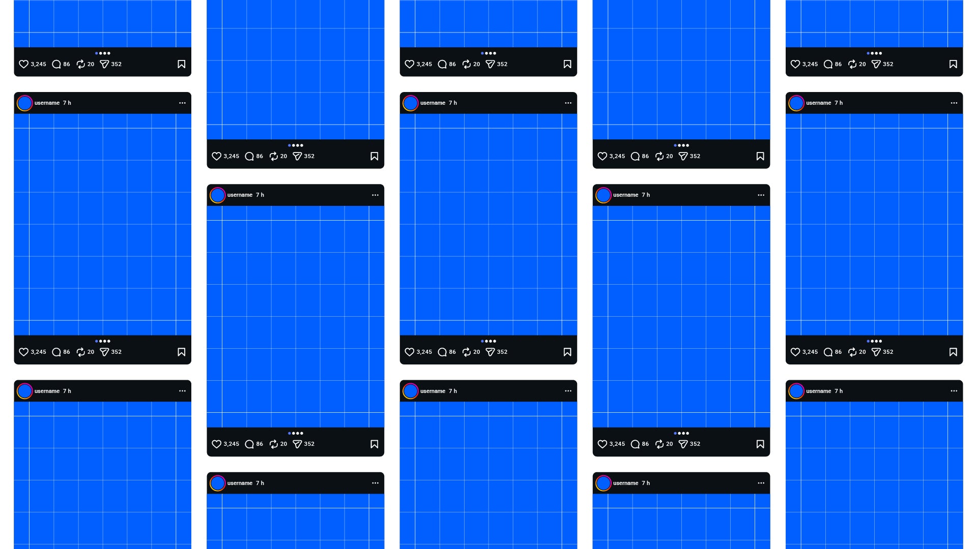 Instagram Frames Template - 16 Layouts