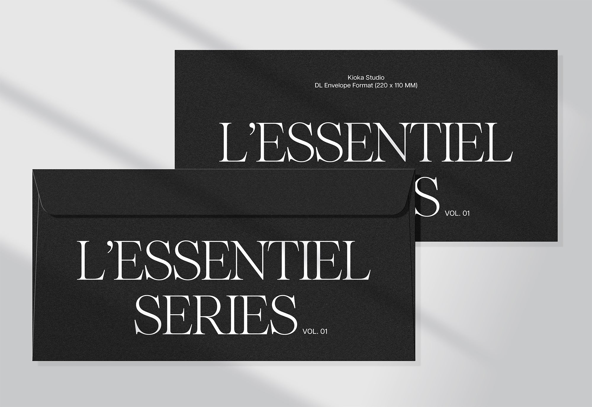 DL Envelope Mockup Scene | L'Essentiel Series Vol. 01
