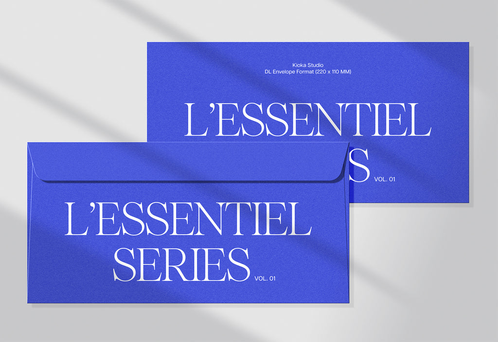 DL Envelope Mockup Scene | L'Essentiel Series Vol. 01