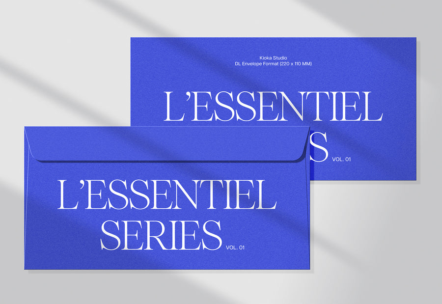 DL Envelope Mockup Scene | L'Essentiel Series Vol. 01