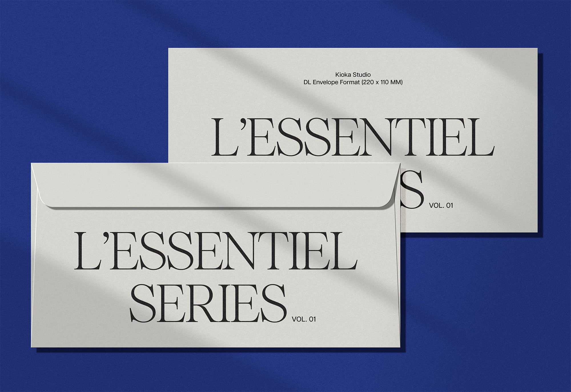 DL Envelope Mockup Scene | L'Essentiel Series Vol. 01