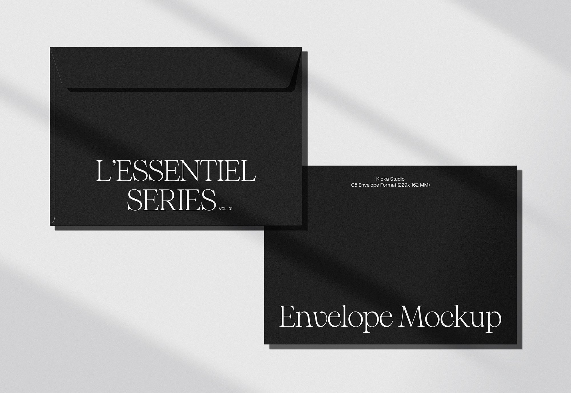 C5 Envelope Mockup Collection - Front & Back Views | L'Essentiel Series Vol. 01