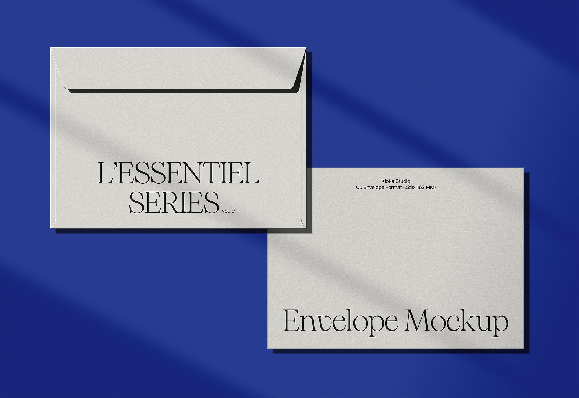C5 Envelope Mockup Collection - Front & Back Views | L'Essentiel Series Vol. 01