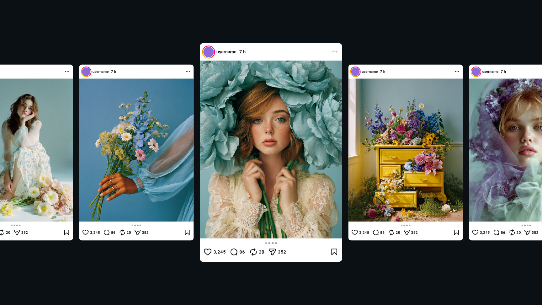 Instagram Frames Template - 16 Layouts